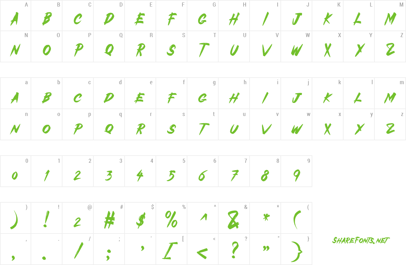 Font Tonight Wacres preview